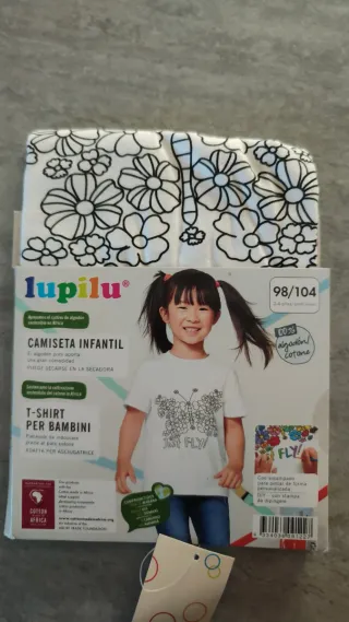Camiseta infantil para pintar