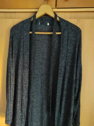 Bata fina mujer gris talla única