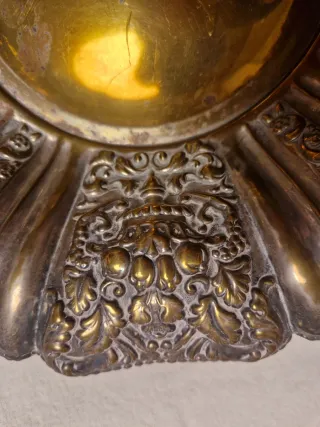 Centro de mesa latón dorado