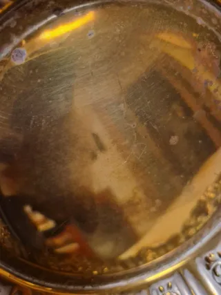 Centro de mesa latón dorado