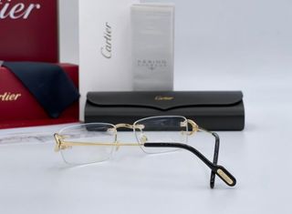 Gafas Cartier Estilo C doradas