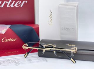 Gafas Cartier Estilo C doradas