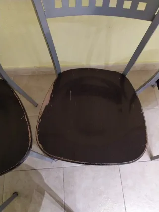 Conjunto 4 Sillas Metal/Madera