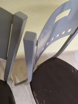 Conjunto 4 Sillas Metal/Madera