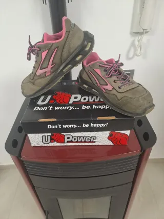 Scarpe da lavoro U-Power grigio/rosa  da donna