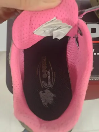 Scarpe da lavoro U-Power grigio/rosa  da donna