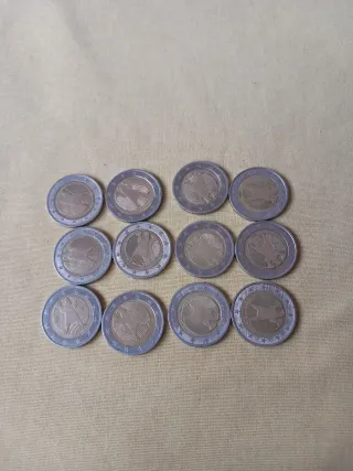 12 Monedas Alemanas 2 Euros.. 25 euros