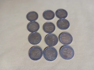 12 Monedas Alemanas 2 Euros.. 25 euros