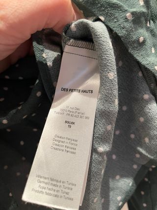 Blusa Petits hauts verde lunares