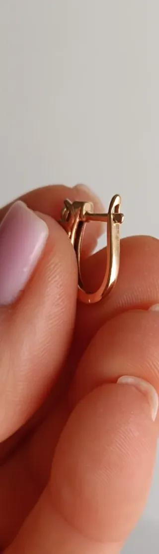 Pendientes oro 14k con 8 brillantes