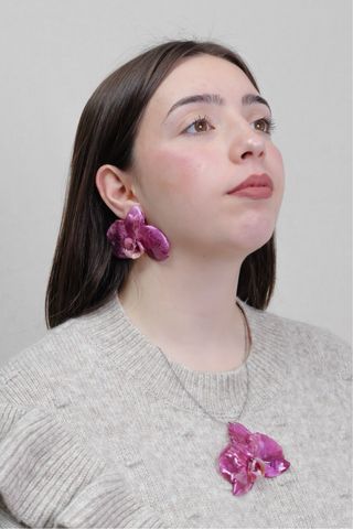 Collar Orquídea Morada