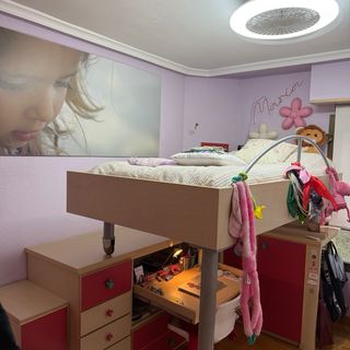 Habitación juvenil modular en altura comoda