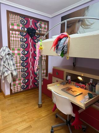 Habitación juvenil modular en altura comoda