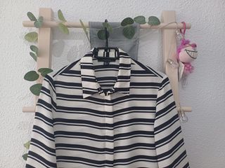 Camisa de rayas blancas y negras Nueva