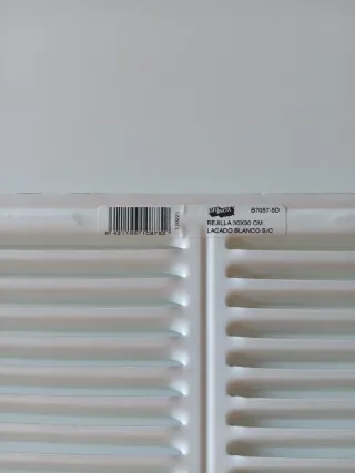 Rejilla Brinox 30x30 cm Blanca