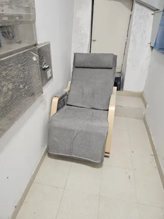 Hamaca de madera con colchoneta