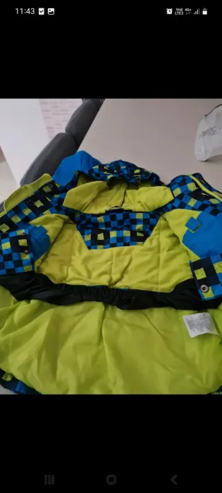 Completo neve bimbo fantasia scacchi eta2/3 anni