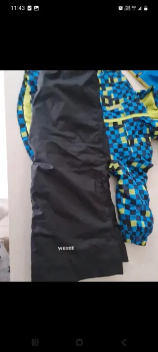 Completo neve bimbo fantasia scacchi eta2/3 anni