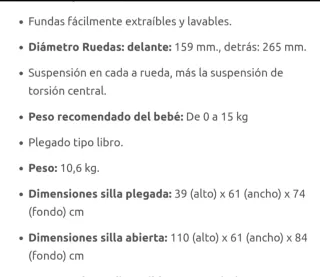 Silla de paseo Concord Neo