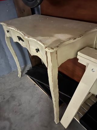 Mesa escritorio vintage madera.