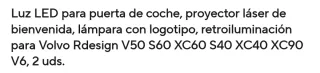 Luz LED Puerta Volvo