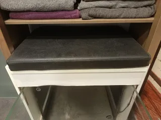 Mueble blanco con pecera 250L  se usaba para peces