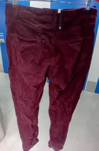 Pantalón de pana Tintoretto,  rojo oscuro.