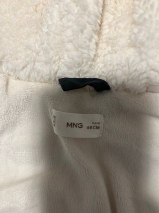 Buzo bebé Mango forro polar gris