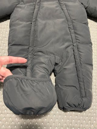 Buzo bebé Mango forro polar gris