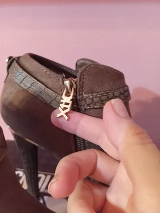 Botines Xti Marrones Tacon