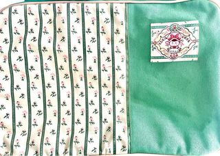 Bolsa / Maletín Cuca Dols Vintage Floral y Verde