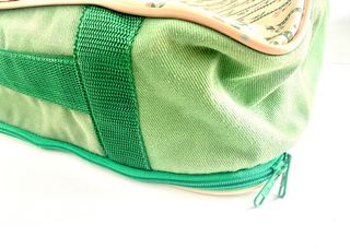 Bolsa / Maletín Cuca Dols Vintage Floral y Verde