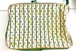 Bolsa / Maletín Cuca Dols Vintage Floral y Verde