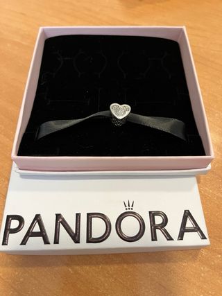 Charm Pandora Corazón Minnie y Mickey Plata