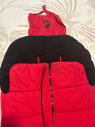 Saco para carrito de bebé rojo