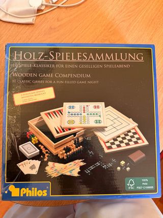 Compendio Giochi in Legno Philos 10-in-1