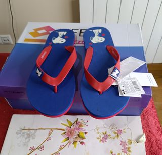 Chanclas Snoopy Azul y Rojo Talla 38 y 39