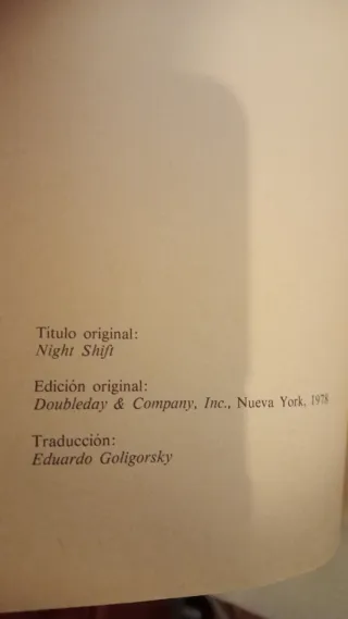 El umbral de la noche. Pomaire. Stephen King