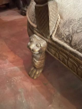 Sillón Colonial Vintage Jirafas Dorado