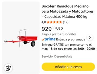 Remolque Bricoferr Mediano 400 kg