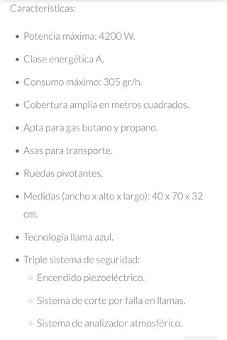 Estufa Orbegozo Llama Azul 4200W