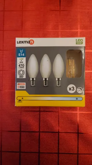 Lexman Pack 3 Bombillas LED E14 4.5W