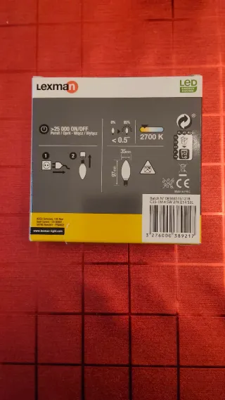 Lexman Pack 3 Bombillas LED E14 4.5W