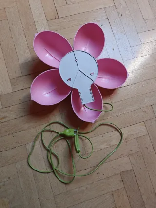 Lámpara infantil flor rosa