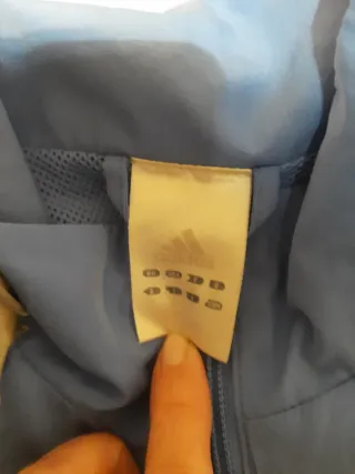 Chaqueta Adidas cremallera azul