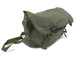 Borsa canvas verde caccia tracolla militare 82573