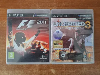 Juegos PS3 F1 2011 y Uncharted 3