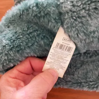 Pañuelo cuello tejido verde multicolor