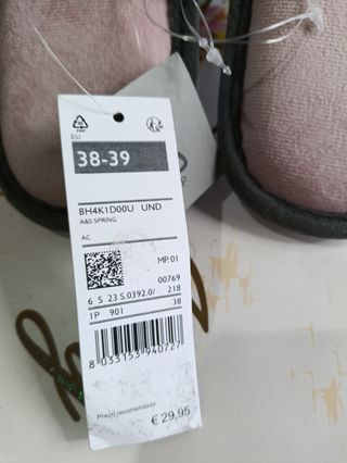 Sandalias Benetton Cruzadas Gris Talla 38