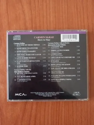 CD Carmen McRae - Here To Stay